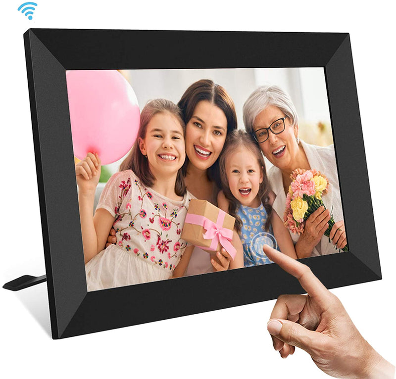 UCMDA WiFi Digital Photo Frame, 10.1 Inch Smart Cloud with 1280x800 IPS Touch Screen, 16GB Storage, Auto-Rotate