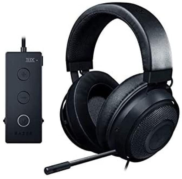 Razer Kraken Tournament Edition - Wired Gaming Headset with USB Audio Controller (THX Spatial Audio, Full Controls, Custom-Tuned 50mm Drivers) Black