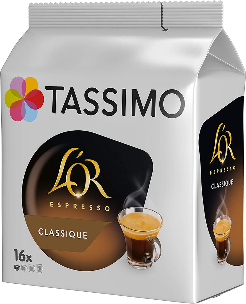 Tassimo L'OR Espresso Classic Coffee Pods - 10 Packs (160 Drinks)