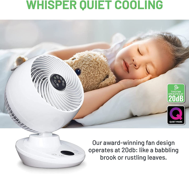 Meaco MeacoFan 1056 Air Circulator Award-winning, super-quiet, energy-efficient desk fan for bedroom and general home use [Energy Class A]