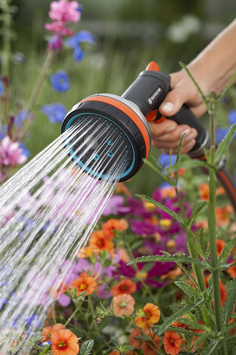 Gardena Premium Multi Sprayer, Garden sprayer for watering and cleaning, five spray patterns, filter, lock, robust, frost protection (18317-20)
