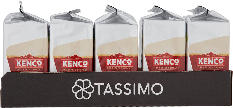 Tassimo Kenco Flat White Coffee Pods (Pack of 5, Total 40 Servings)