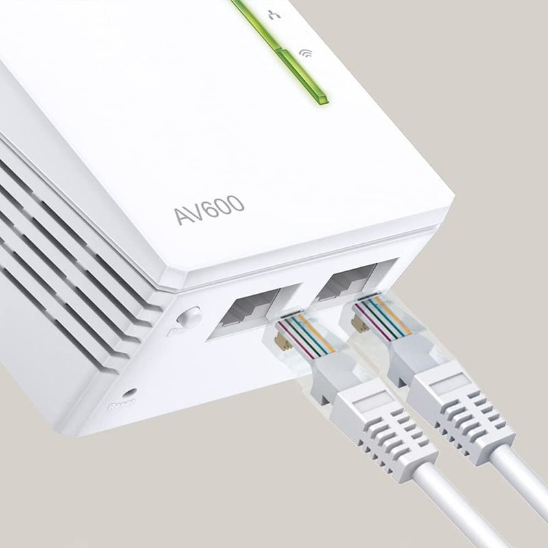 TP-Link TL-WPA4220 TKIT 2-Port Powerline Adapter WiFi Starter Kit, Range Extender, Broadband/WiFi Extender UK Plug