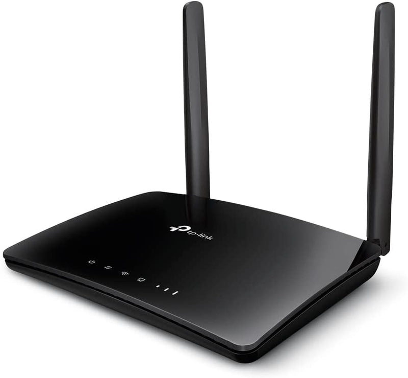 TP-Link Archer MR400 AC1200 Dual Band 4G Mobile Wi-Fi Router, SIM Slot Unlocked, No Configuration Required, Removable Wi-Fi Antennas, UK Plug , black