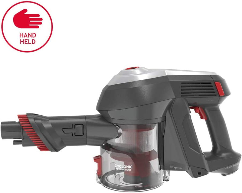 Hoover 100 3in1 Cordless Vacuum Cleaner with extra large easy-empty bin and tools onboard,  H-FREE 100 HOME HF122GH