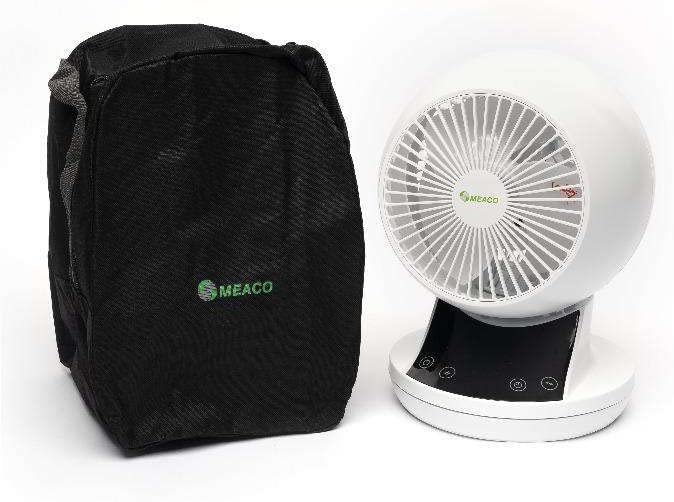Meaco MeacoFan - Air Circulator Award-winning, super-quiet, energy-efficient desk fan for bedroom and general home use (360 with bag)