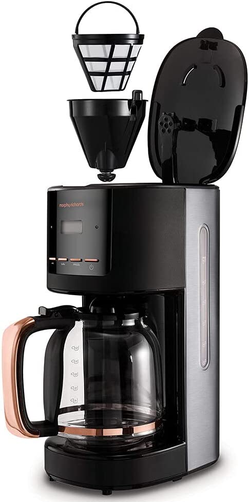 Morphy Richards Rose Gold Filtered Coffee Maker Drip Coffee Maker 1.8 L Semi Auto, 162030