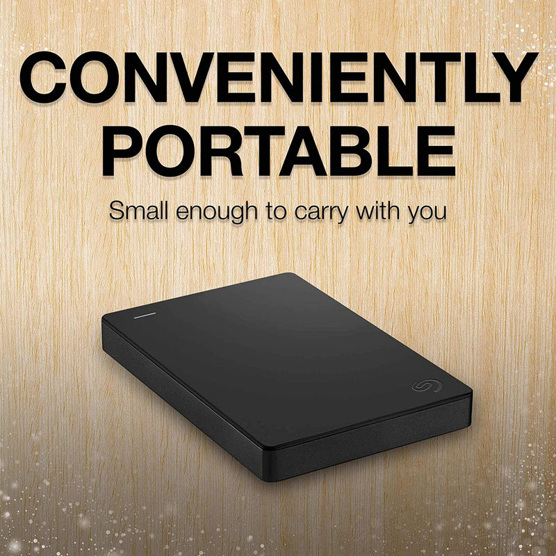 Seagate Portable Drive, 2TB, External Hard Drive, Dark Grey, for PC Laptop and Mac