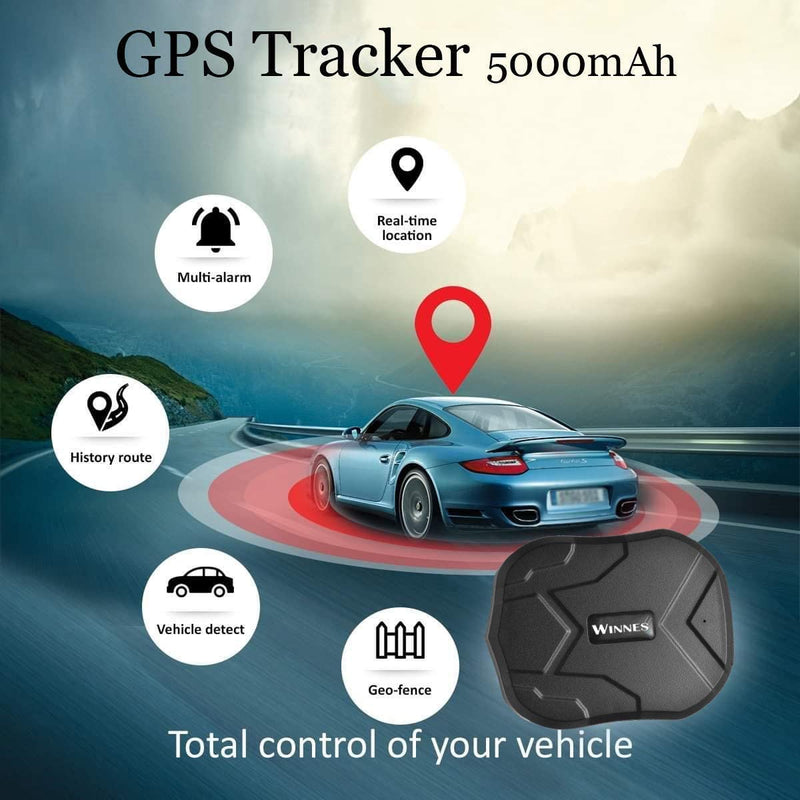 Winnes GPS TK905 Strong Magnetic GPS Tracker 3 Months Standby Rechargeable Tracker Real Time Positioning Anti Theft Tracking Device Waterproof Locator