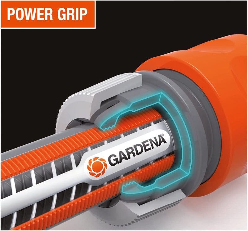 Gardena Comfort HighFLEX Hose, 13 mm (1/2 Inch), 50 m, Garden hose with Power Grip Profile, 30 bar burst pressure, UV resistant (18066-20)