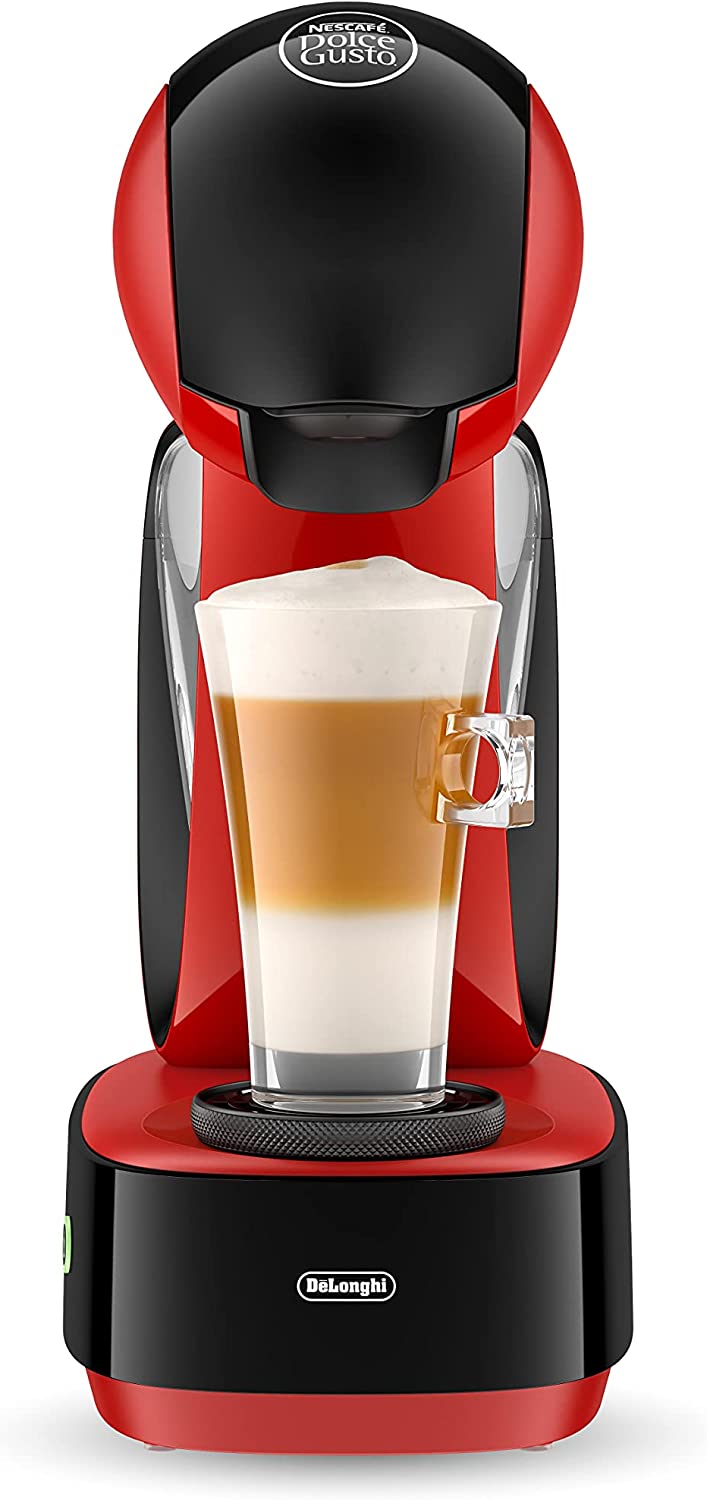 DeLonghi Nescafé Dolce Gusto Infinissima Pod Capsule Coffee Machine, Espresso, Cappuccino and more,1.2 Liters, EDG260.R, Red & Black