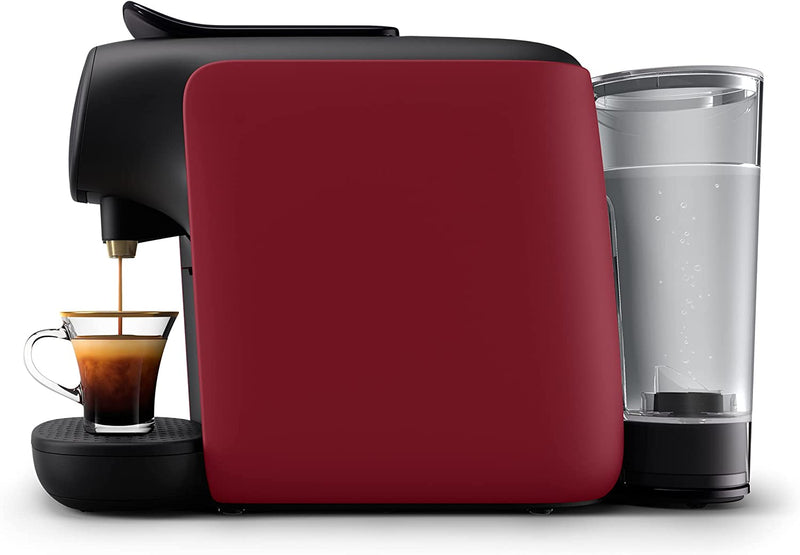 Philips Domestic Appliances L'OR Barista Sublime Capsule Coffee Machine, Double Shot, 1 or 2 Cups, Full Coffee Menu, Red (LM9012/50)