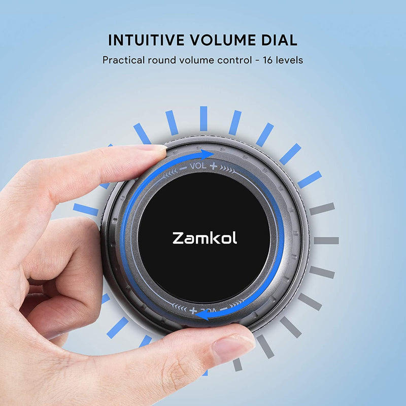 Zamkol Portable Wireless Bluetooth Speaker with 30W Stereo Sound Enhanced Bass