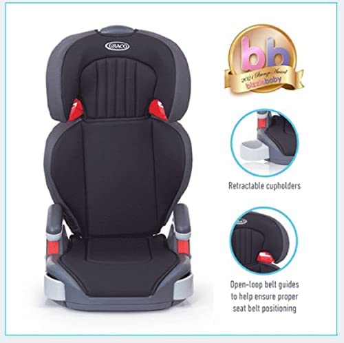Graco Junior Maxi Lightweight High back Booster Car Seat, Group 2/3 (4 to 12 Years Approx, 15-36 kg), Black