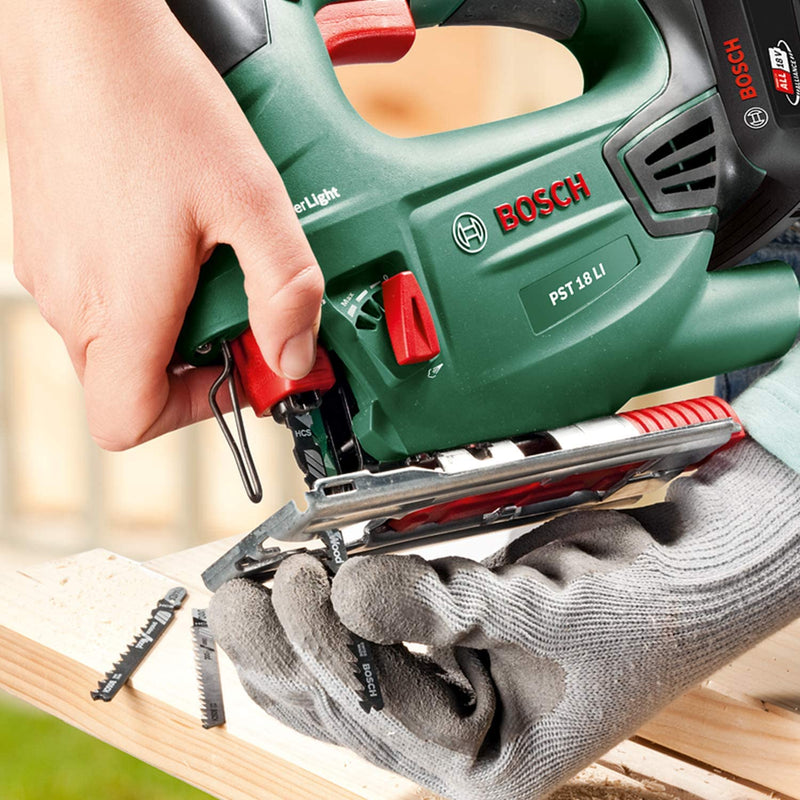 Bosch Home and Garden Cordless Jigsaw PST 18 LI (Without Battery, 18 Volt System, in Carton Packaging)