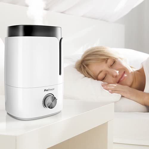 Ultrasonic Cool Mist: The humidifier safely releases moisture into the air for up to 30 hours, helping you to breathe easier and enjoy a better night's sleep