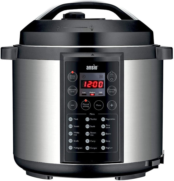 ANSIO Electric Pressure Cooker Programmable Electronic Multifunction Cooking Pot