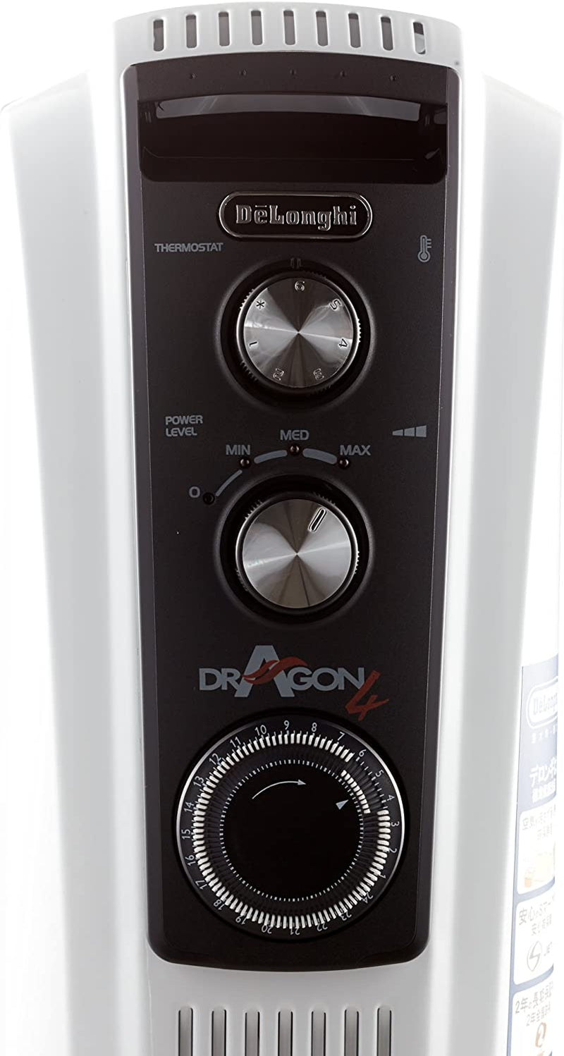 De'Longhi Dragon 4 TRD40820T Oil Filled Radiator- White