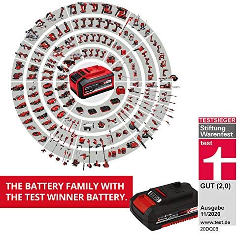 Einhell Power X-Change 18V, 4.0Ah Lithium-Ion Battery Starter Kit | Battery and Charger Set | Compatible With All PXC Power Tools Garden and Machines