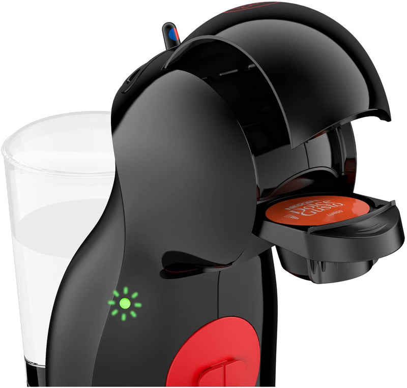 DeLonghi Nescafé Dolce Gusto Piccolo XS Pod Capsule Coffee Machine, Espresso, Cappuccino and more, EDG210.B, Black & Red