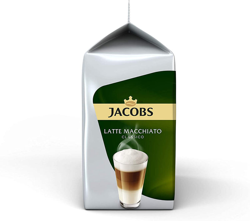Tassimo Jacobs Latte Macchiato Classico Coffee Pods - 10 Packs (80 Drinks)