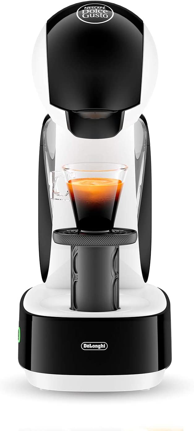 DeLonghi Nescafé Dolce Gusto Infinissima Pod Capsule Coffee Machine, Espresso, Cappuccino and more,1.2 Liters, EDG260.W, White & Black
