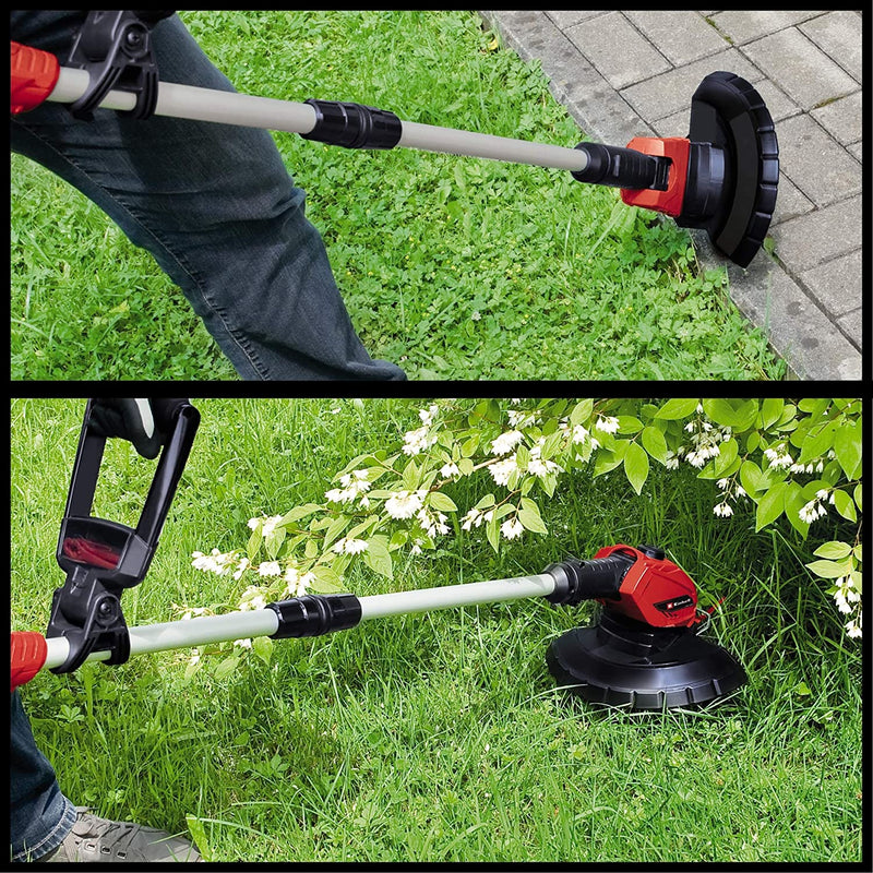 Einhell GC-CT 18 Li Power X-Change 18V Cordless Strimmer | Battery Powered Garden Grass And Weed Cutter / Edger, Includes 20 x Blades | Solo Trimmer