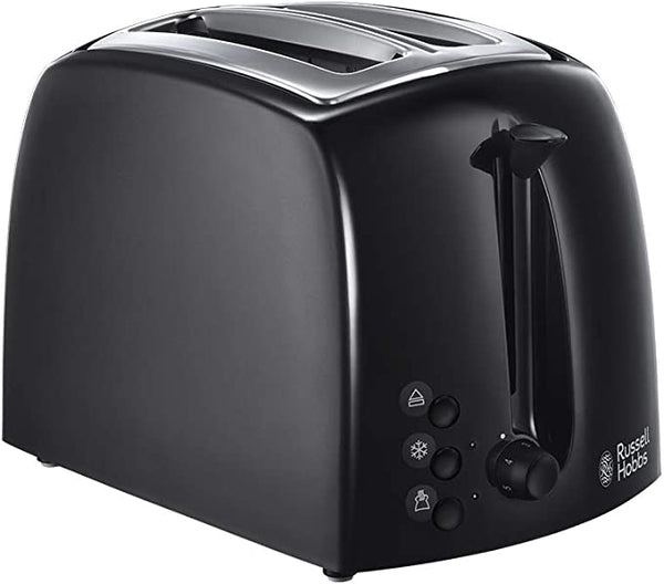 Russell Hobbs 21641 Textures 2-Slice Toaster, 700 - 850 W, Black [Energy Class A]