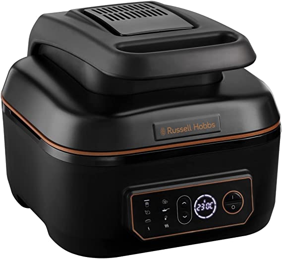 Russell Hobbs 26520 SatisFry Air Fryer and Multicooker - 7 Cooking Functions Including Airfryer, Slow Cooker, Grill, Roast and Bake, 5.5L, Black