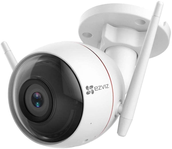 EZVIZ Outdoor Security Camera Wi-Fi 1080P, Waterproof, 30M Night Vision, Motion Detection, Remote Viewing, 2-Way Audio, Light & Sound Alert (CTQ3W)