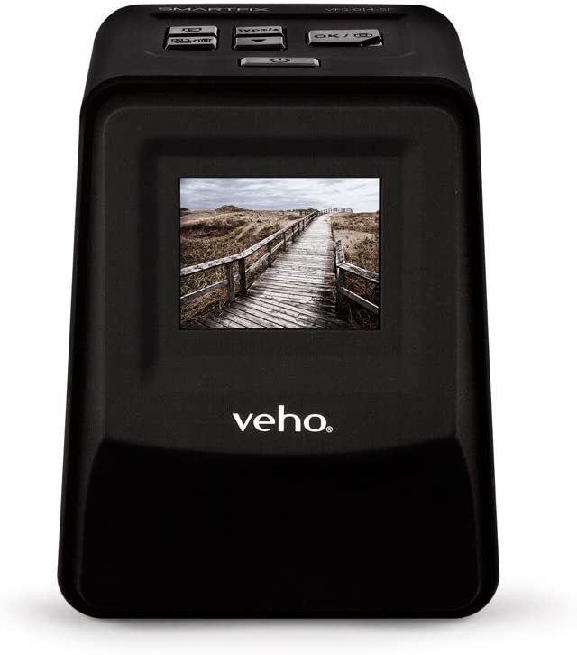 Veho Smartfix Portable 14 Megapixel Negative Film & Slide Scanner 2.4” Digital Screen and 135 Slider Tray for 135/110/126 Negatives (VFS-014-SF)