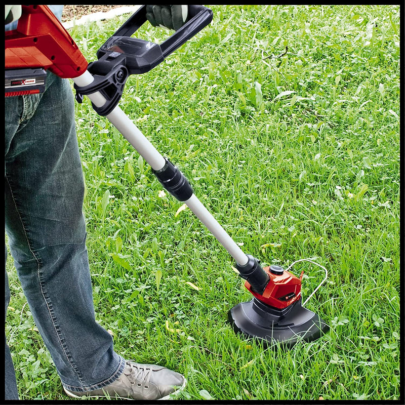 Einhell GC-CT 18 Li Power X-Change 18V Cordless Strimmer | Battery Powered Garden Grass And Weed Cutter / Edger, Includes 20 x Blades | Solo Trimmer