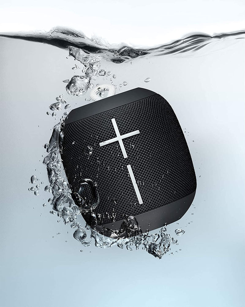 Ultimate Ears Wonderboom Portable Wireless Bluetooth Speaker, 360° Surround Sound, Waterproof, Powerful Bass, 10 Hours Battery, Black
