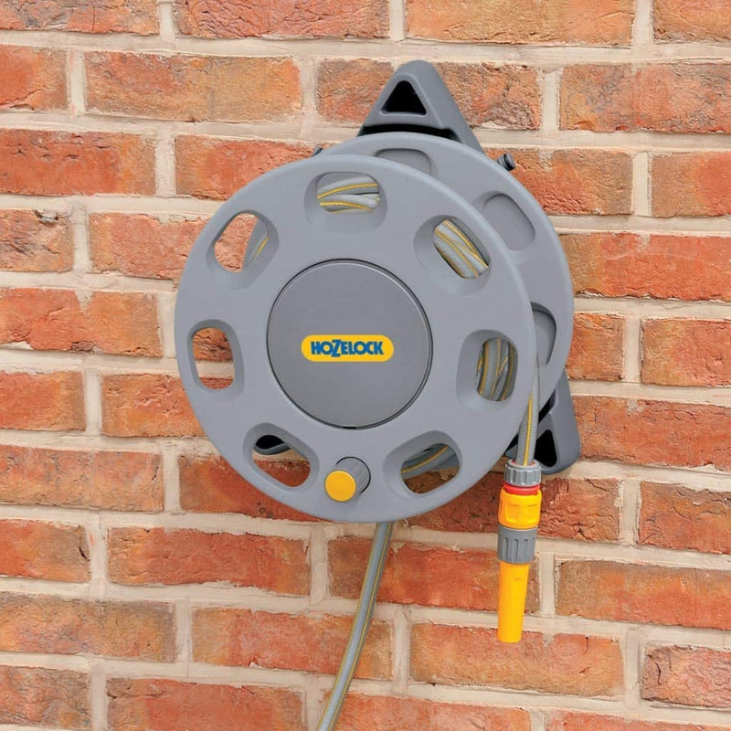 Hozelock 30m Wall Mounted Reel with 15m hose