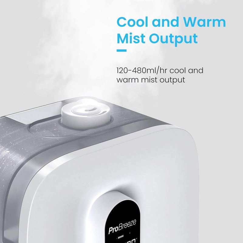 Ultrasonic Cool & Warm Mist: This dual function Humidifier/CV Fogger safely releases electrolyzed water or cleaning solutions into the air for up to 47 continuous hours