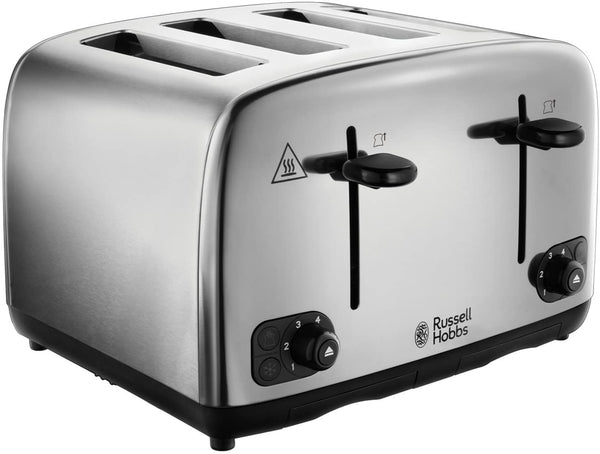 Russell Hobbs 24090 Adventure Four Slice, Brushed Polished Stainless Steel Toaster