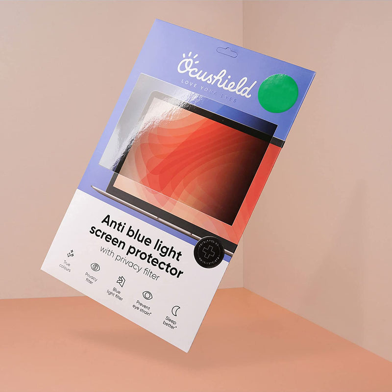 Ocushield 14” (16:9) Anti Blue Light Screen Protector with Privacy Filter for Laptops and Monitors - Anti-Glare Film - (310 x 175 mm)