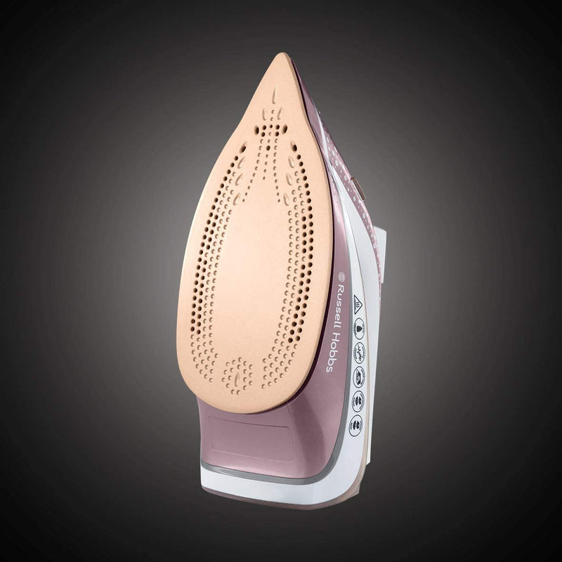 Russell Hobbs Pearl Glide Steam Iron with Pearl Infused Ceramic Soleplate, 315 ml Water Tank, Anti-Drip and Self-Clean Function, 2600 W, 23972