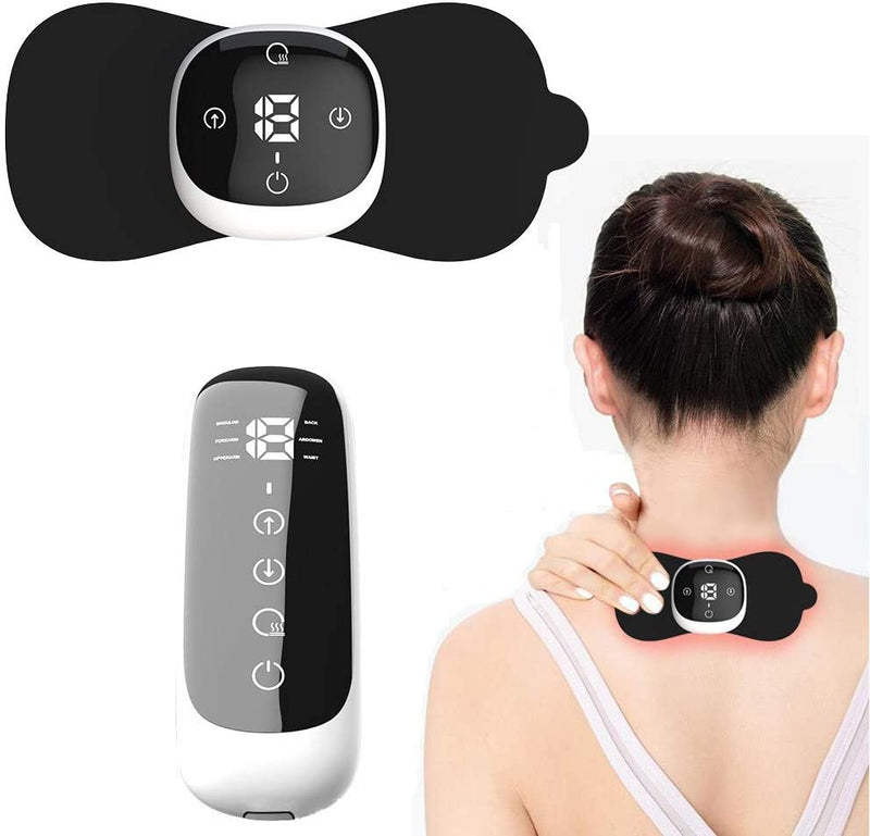Wireless TENS Machine for Pain Relief TENS Unit Heated Rechargeable Muscle Stimulator EMS Massage for Back Knee, Sciatica Arthritis Muscle, Joint Pain
