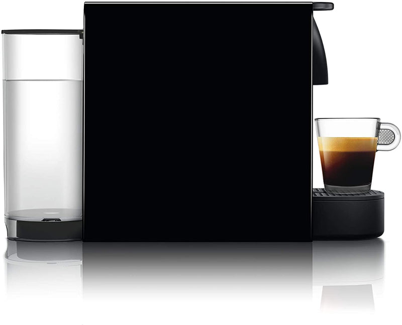 Side view of Nespresso Essenza Mini coffee machine