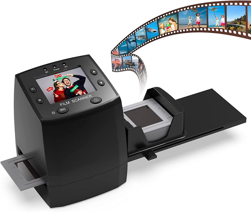 DIGITNOW! High Resolution 135 Film/Slide Scanner, Slide Viewer and Convert 35mm Negative Film &Slide to Digital JPEG Save into SD Card