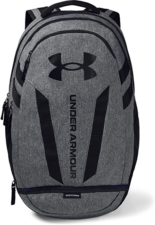 Under Armour Unisex Hustle 5. Durable and comfortable water resistant backpack, spacious laptop backpack - Grey