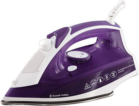 Russell Hobbs Supreme Steam Traditional Iron 23060, 2400 W, Purple/White