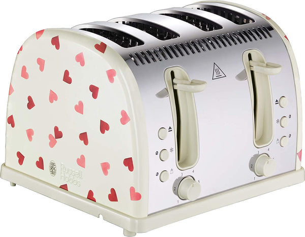 Russell Hobbs 28350 Emma Bridgewater Pink Hearts 4 Slice Toaster