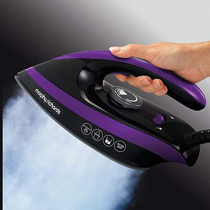 Morphy Richards 332100 Steam Generator Iron Easy Clean, De-Scale, Ceramic Soleplate, Lilac