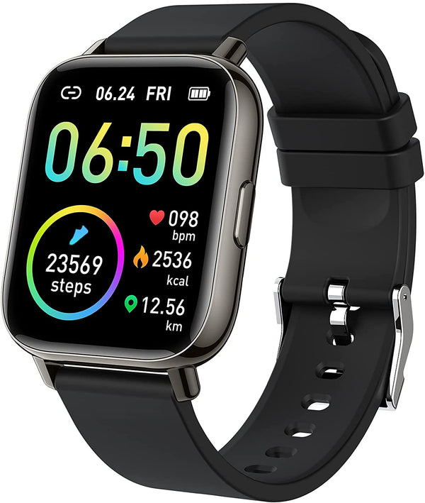 Smart Watch, Fitness Tracker 1.69" Touch Screen Fitness Watch with Heart Rate Sleep Monitor, Step Counter Activity Trackers Waterproof for iOS Android