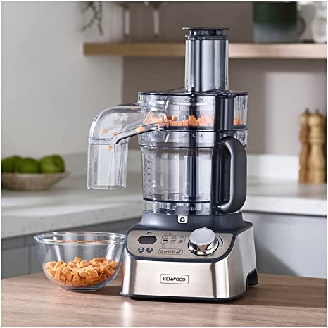 Kenwood MultiPro Express Weigh Food Processor, 8 Processing Tools, Variable Speed with Pulse Function, Integrated Digital Scales, 3L, FDM71.960SS