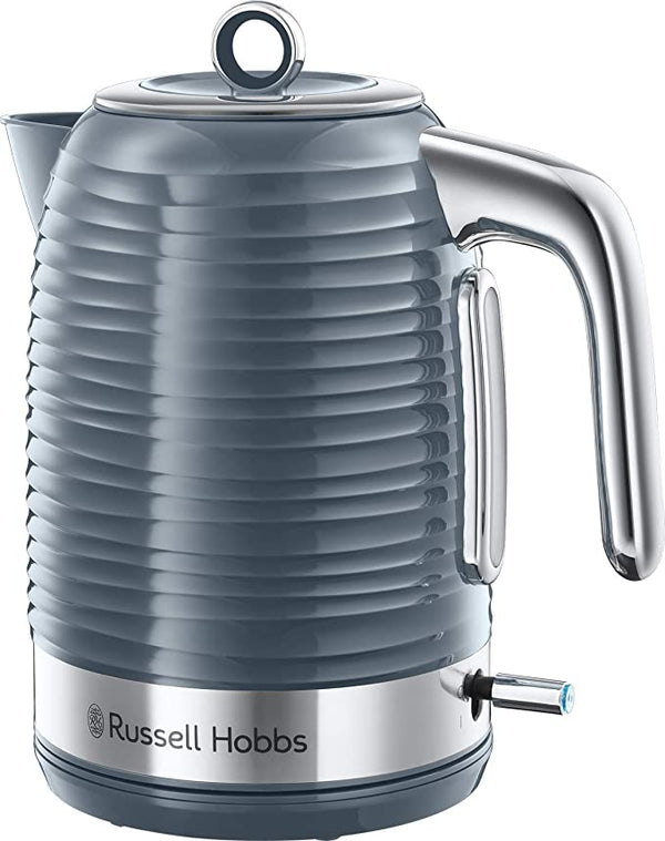 Russell Hobbs 24363 Inspire Electric Kettle, 1.7 Litre Cordless Hot Water Dispenser with 1 Cup 45 Second Fast Boil, Grey, 3000 W