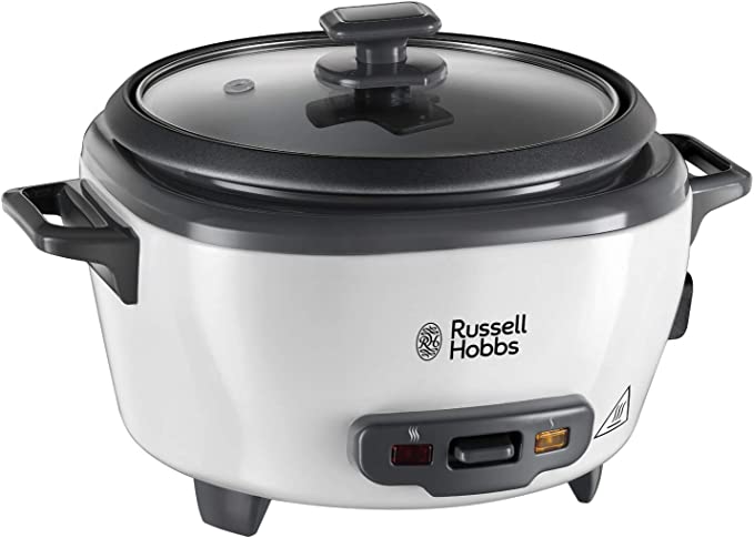 Russell Hobbs 27030 Medium Rice Cooker, Metal, 300 W, 1.2 kilograms, White