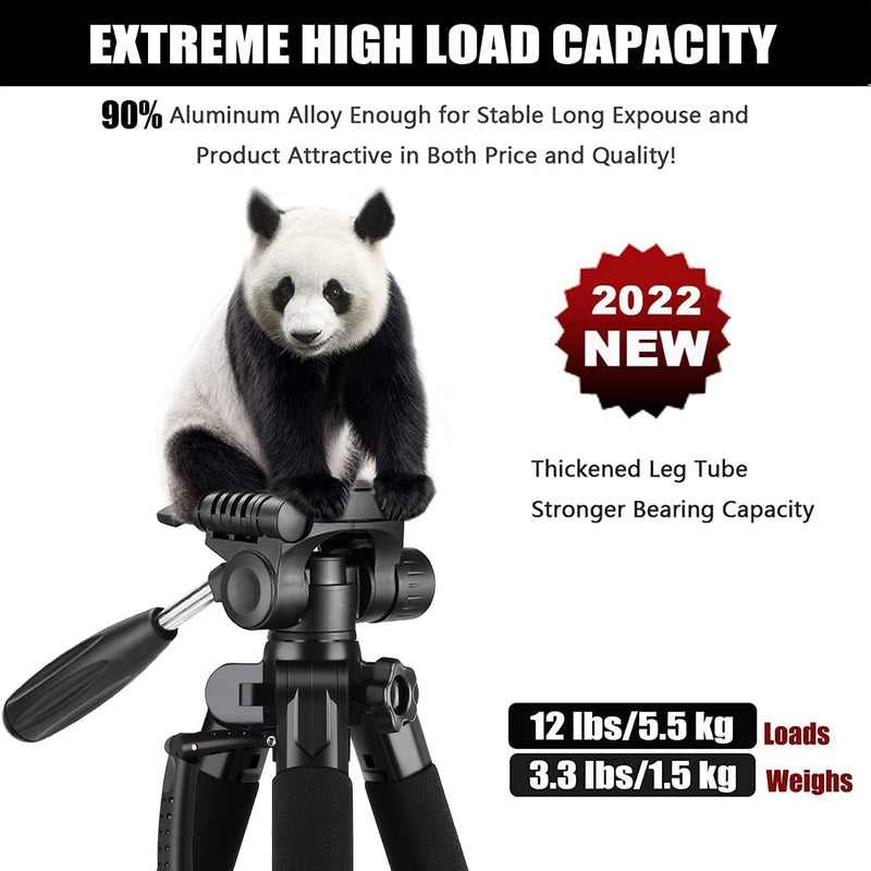 Made of aluminum alloy, THICKER leg tube than the ordinary tripod, sturdy adequate for long exposure work and keep the camera steady. Using it in the field and yard for photos